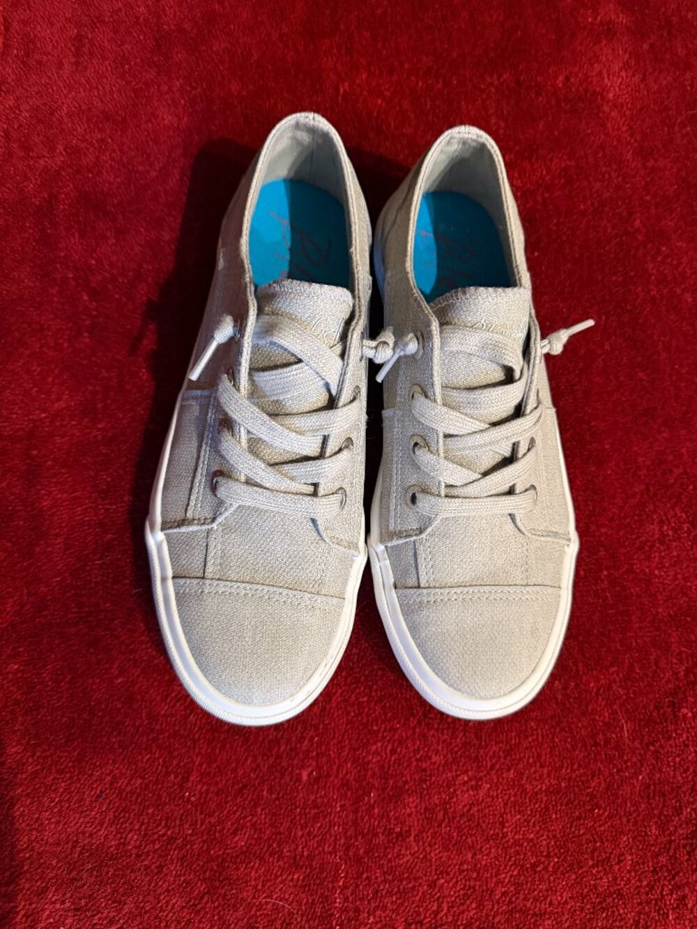 Blowfish Malibu Grey Reese Womens Sneakers Size 8.5